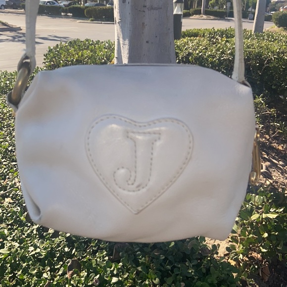Vintage Juicy Couture Y2K White Leather Mini bag Cube barrel bag BARBIE - Picture 7 of 17